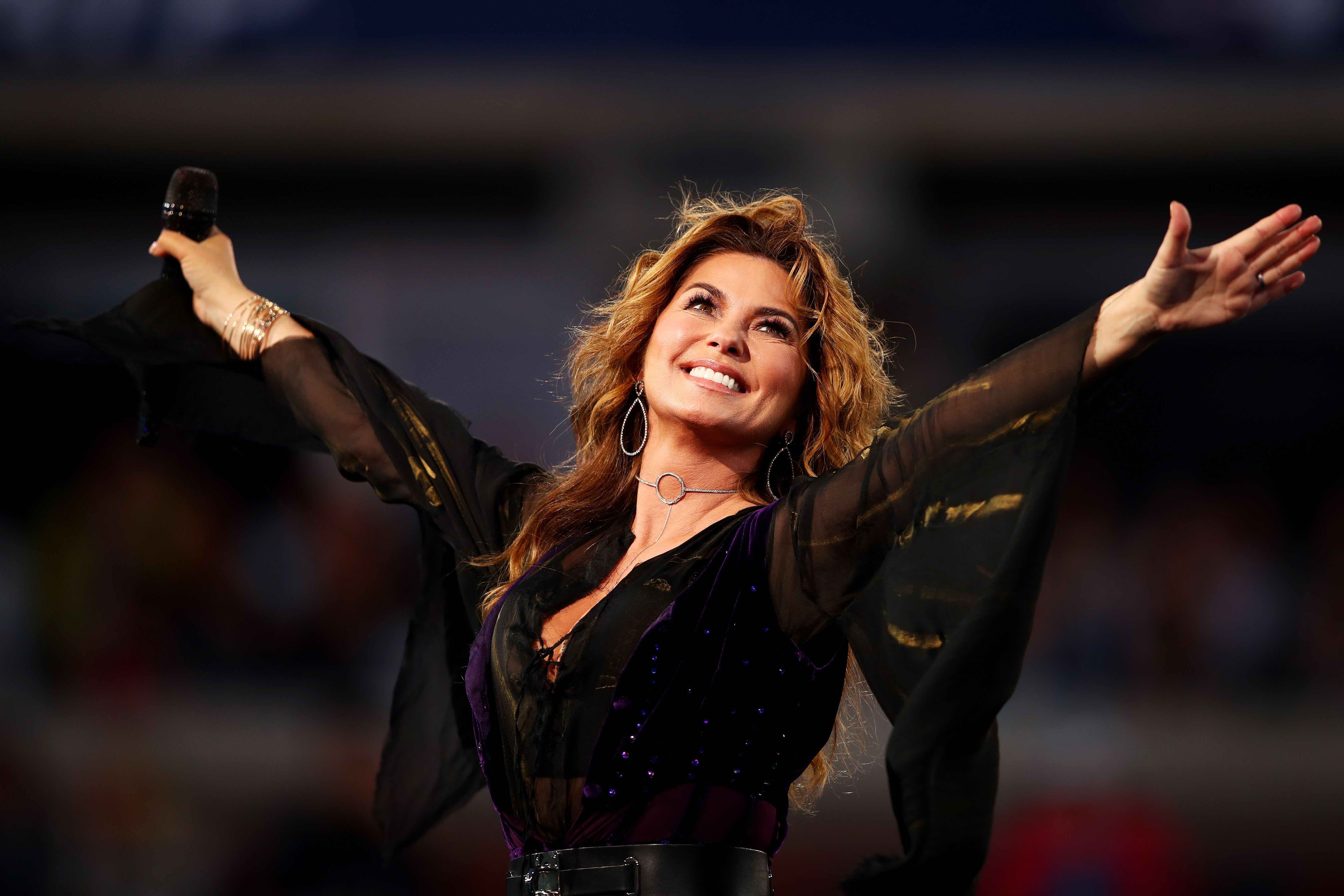 Shania-Twain Abu Dhabi F1 Forumla 1