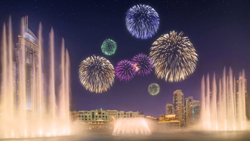 New Year’s Eve fireworks in the UAE